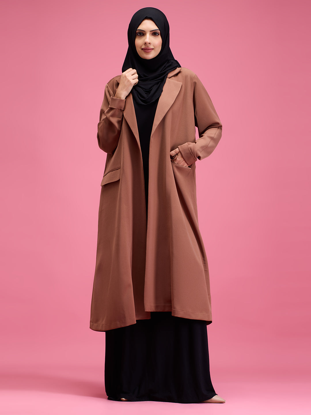 Fay open blazer - taupe