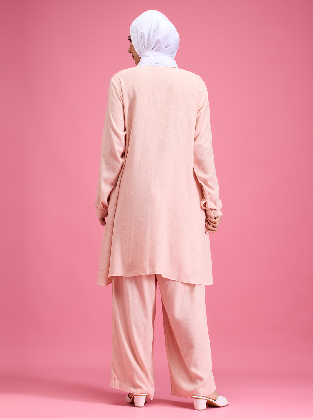 Peachy muse linen co-ord set