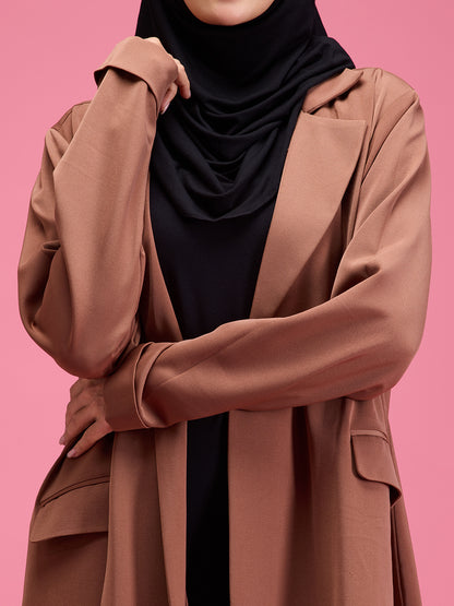Fay open blazer - taupe