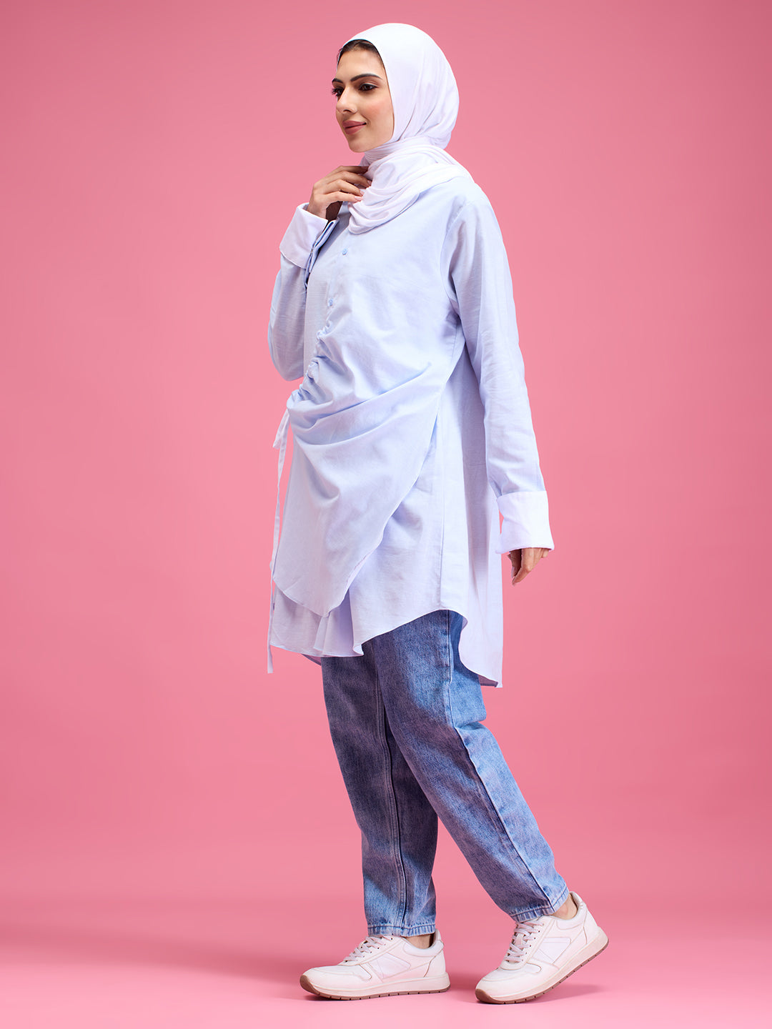 Zoey linen shirt dress