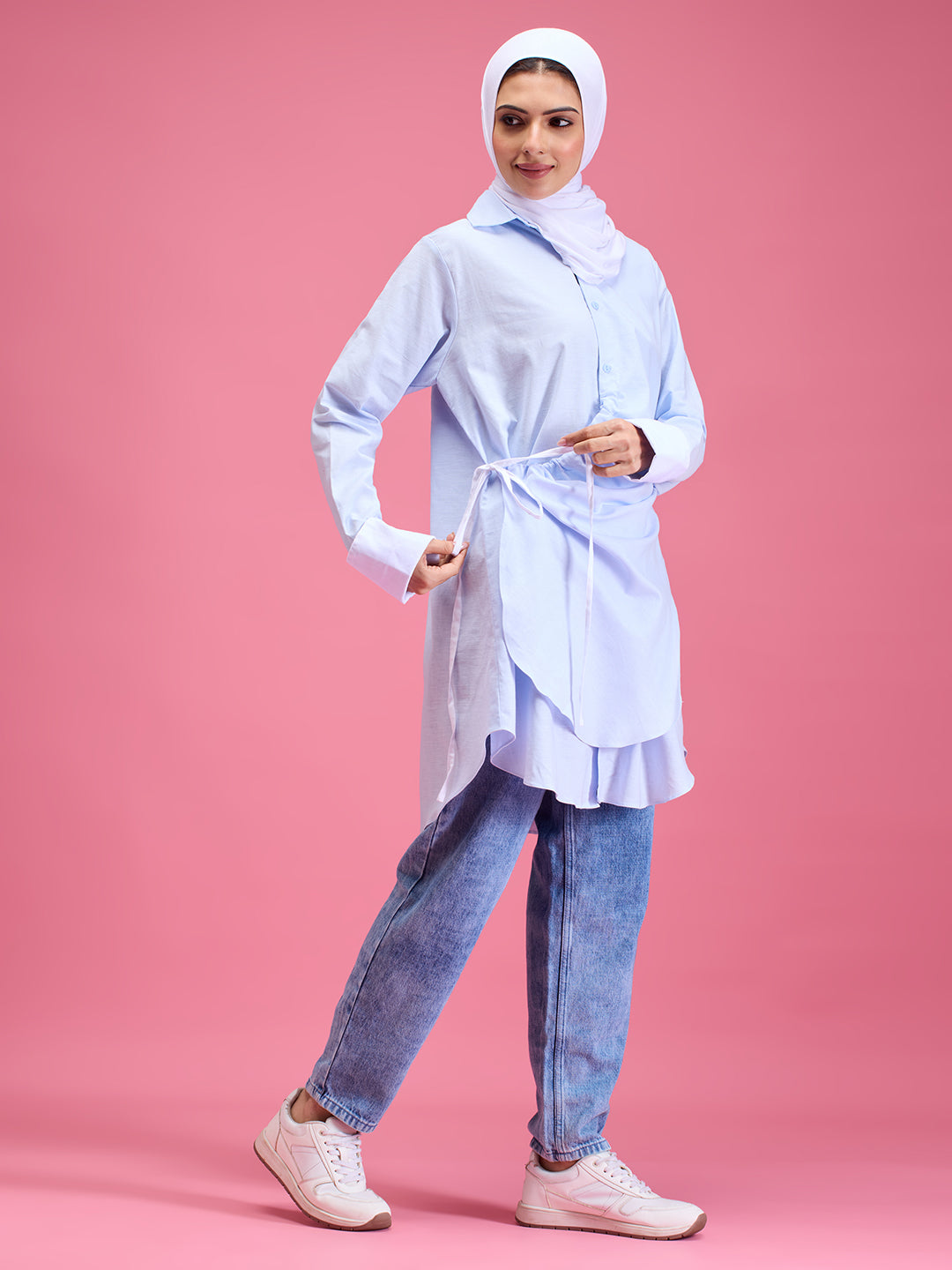 Zoey linen shirt dress