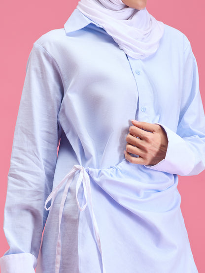 Zoey linen shirt dress