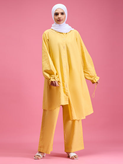 Dreamy linen co-ord set - yellow