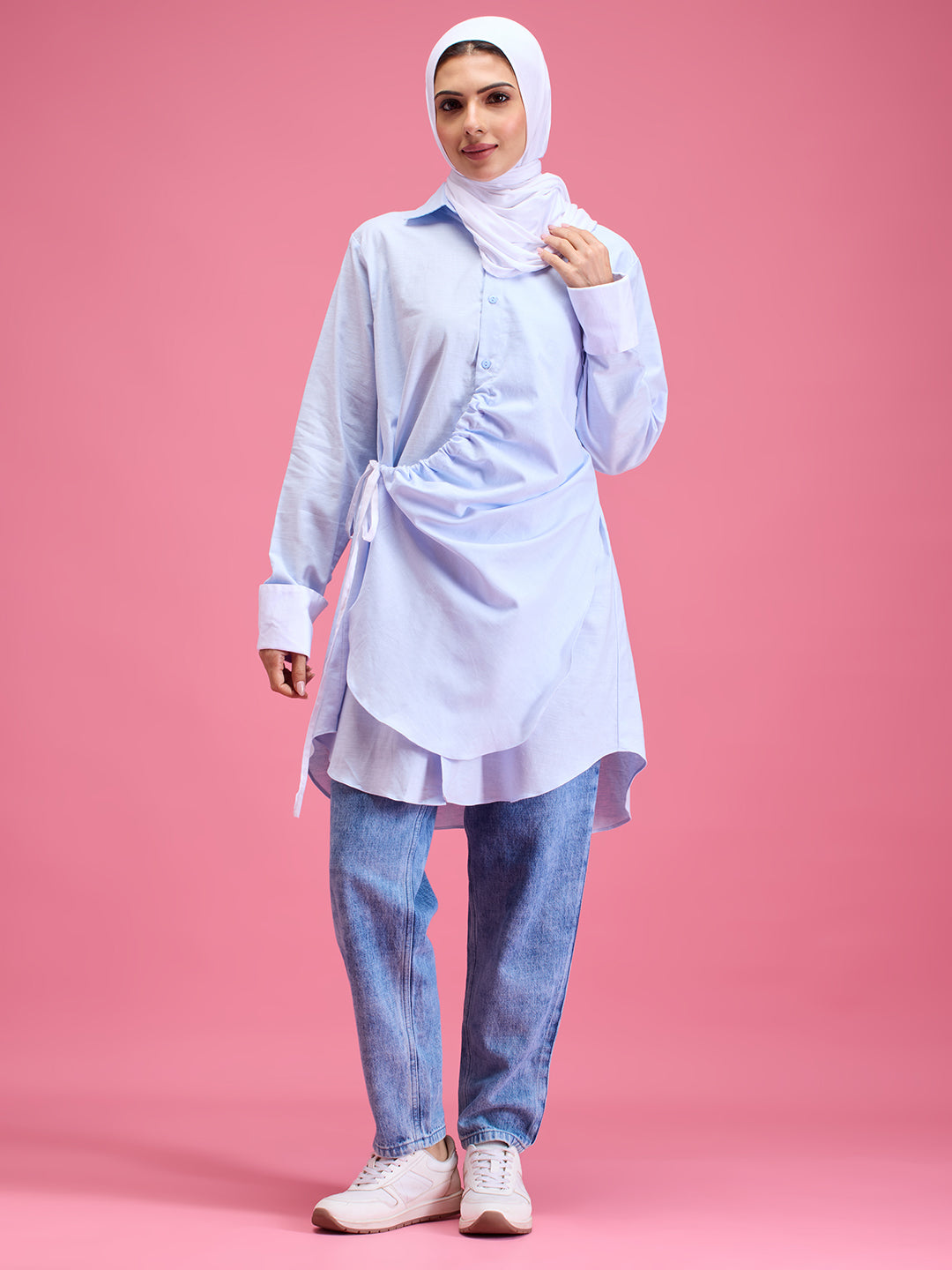 Zoey linen shirt dress