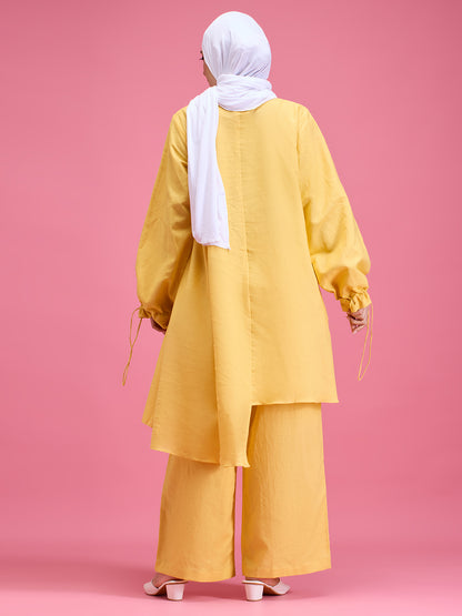 Dreamy linen co-ord set - yellow