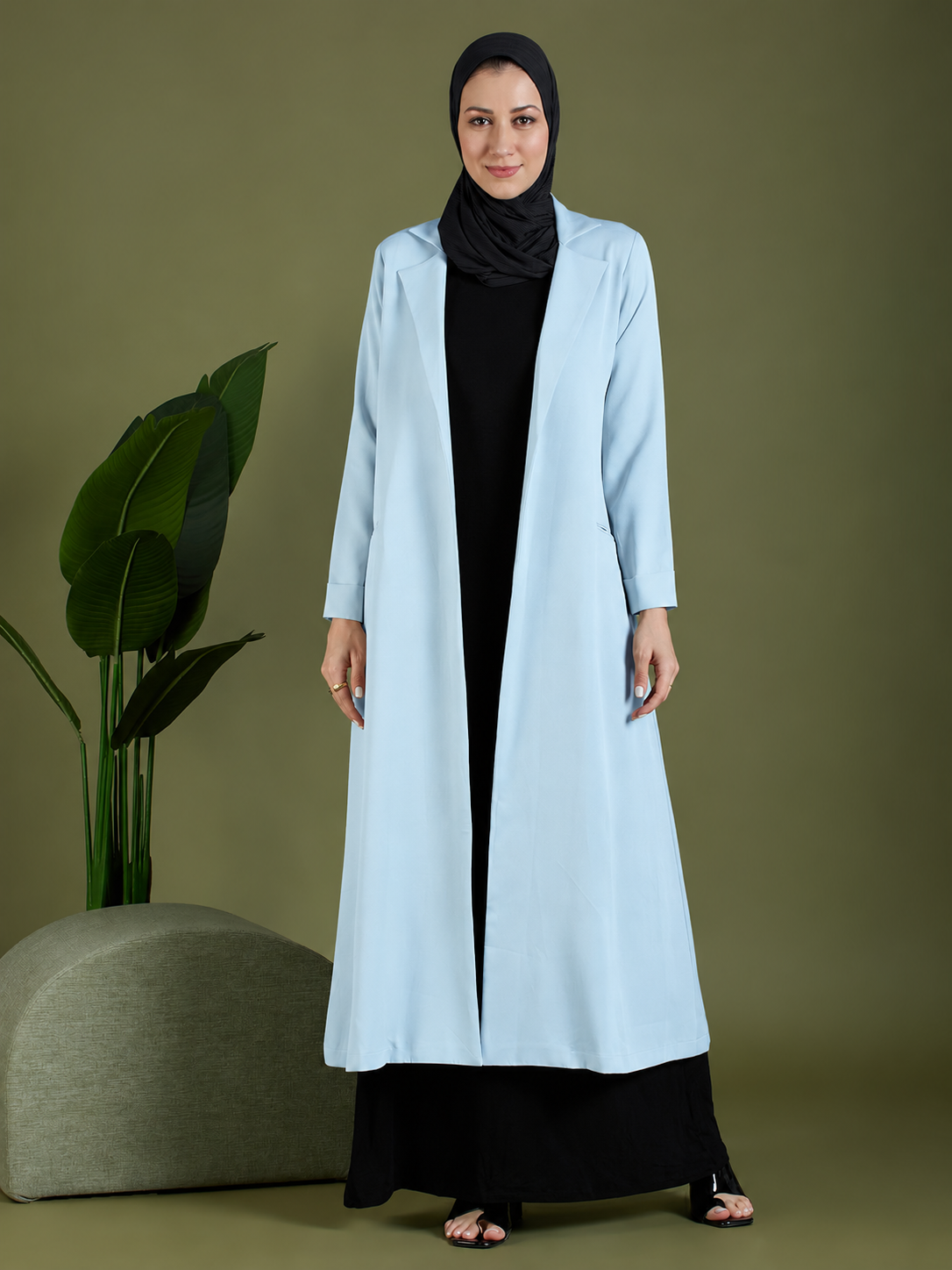 Fay open blazer - baby blue
