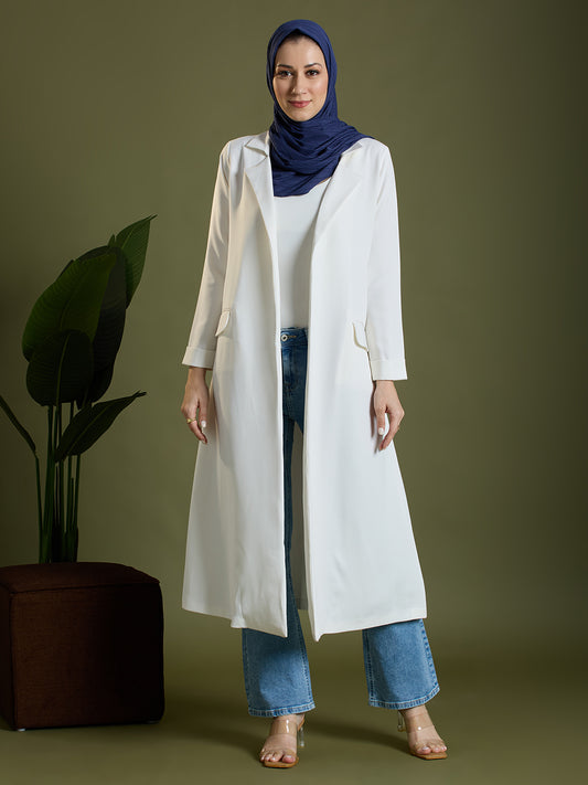 Fay open blazer - white