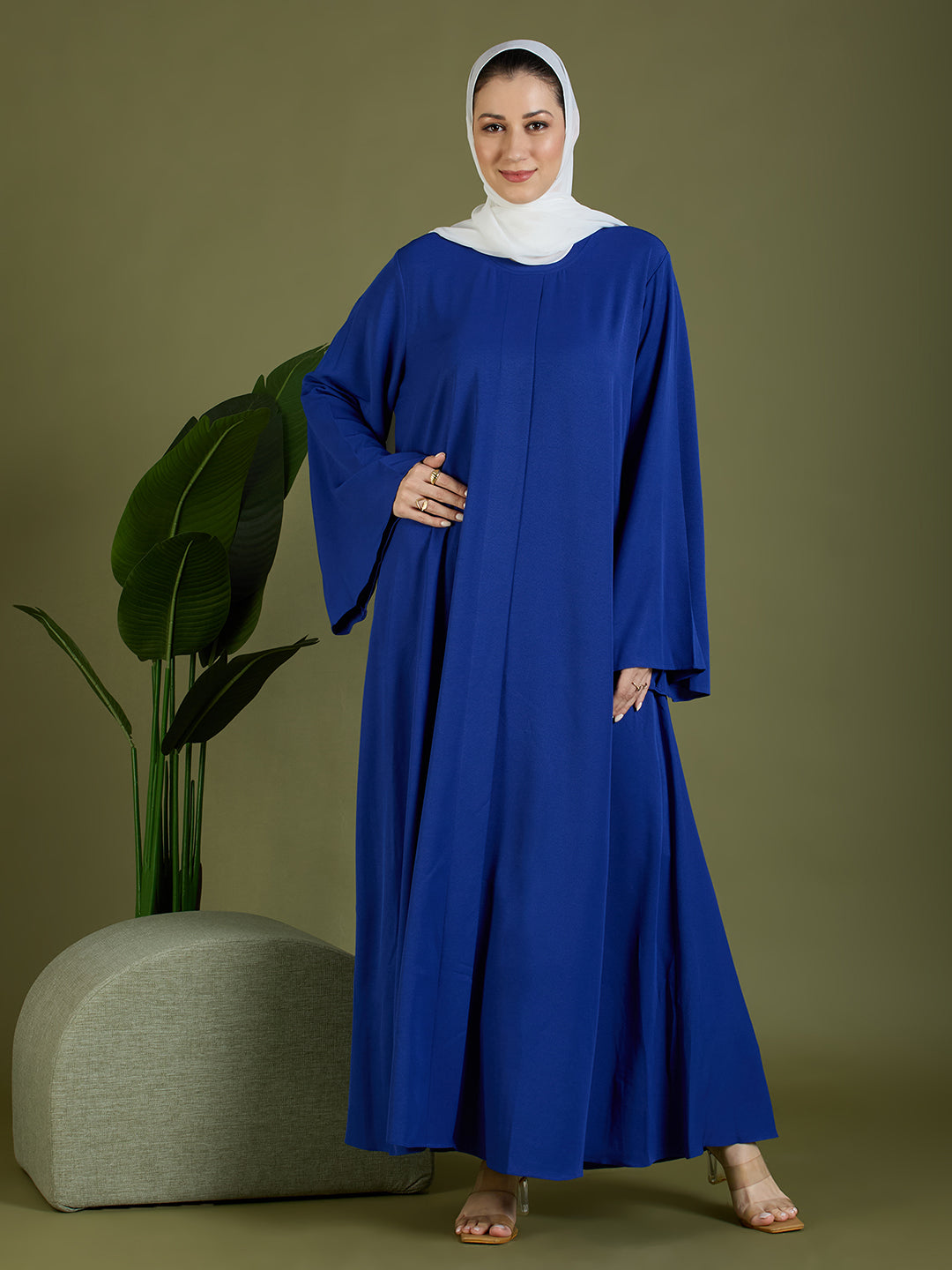Abeer abaya - indigo blue