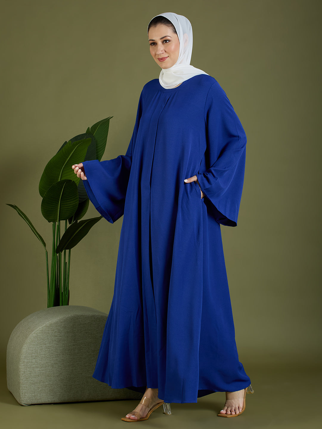 Abeer abaya - indigo blue