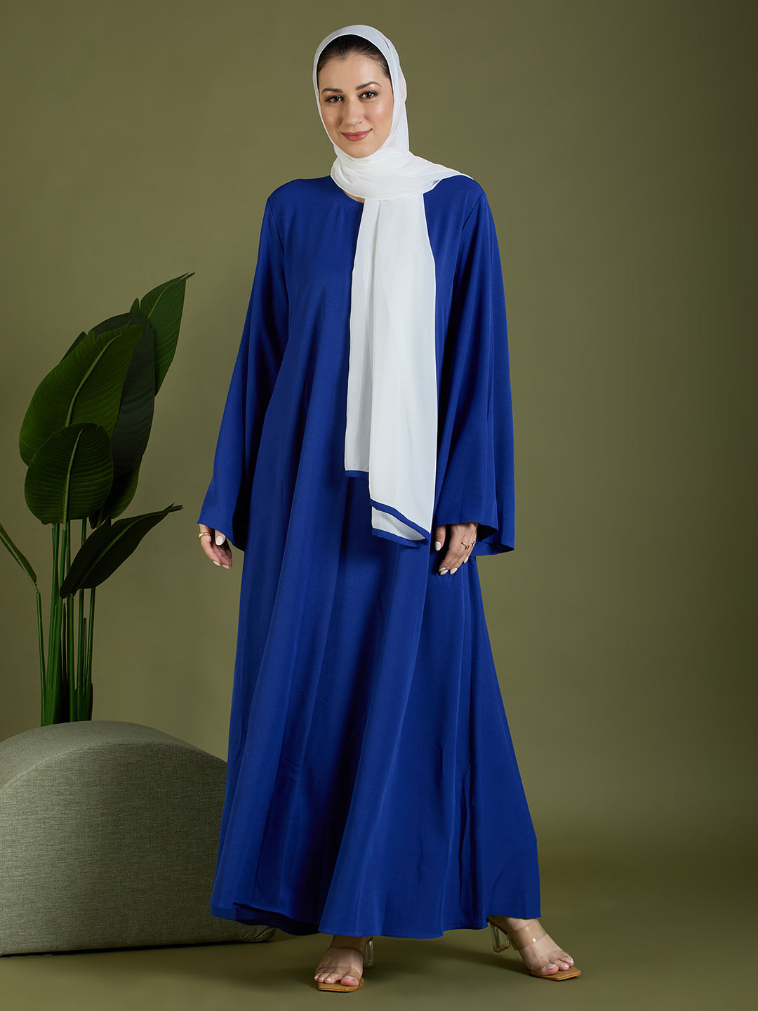 Abeer abaya - indigo blue