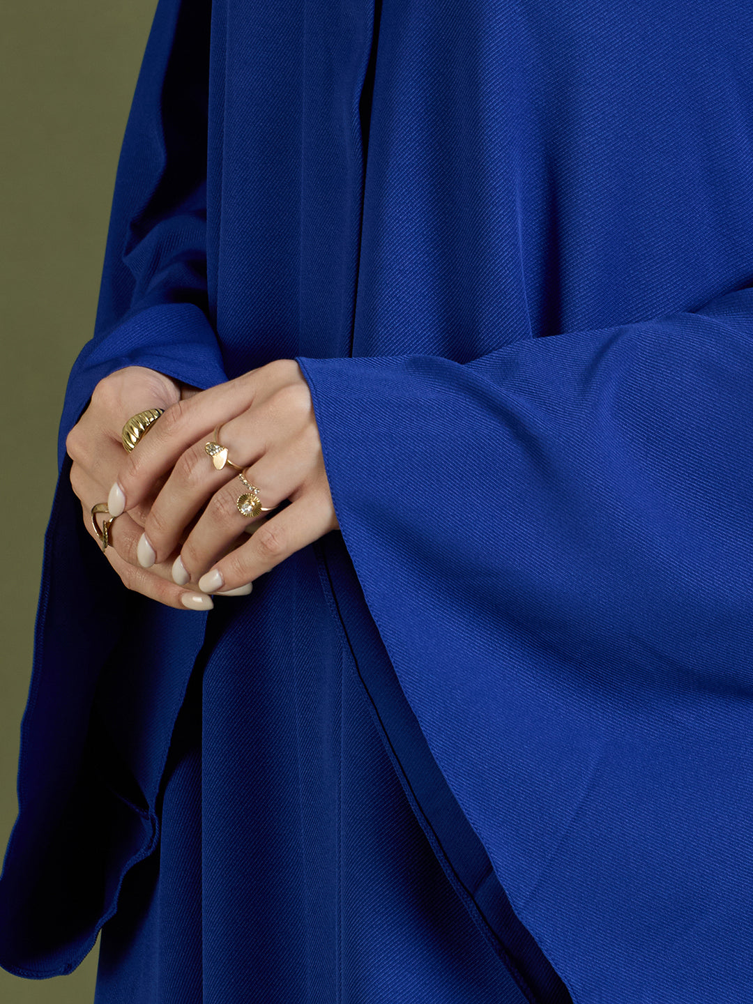 Abeer abaya - indigo blue