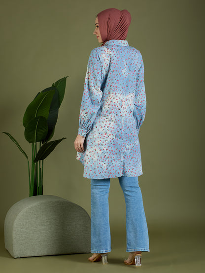 Flora denim shirt