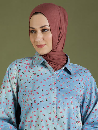 Flora denim shirt