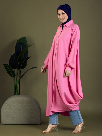 Pink pop flow shirt