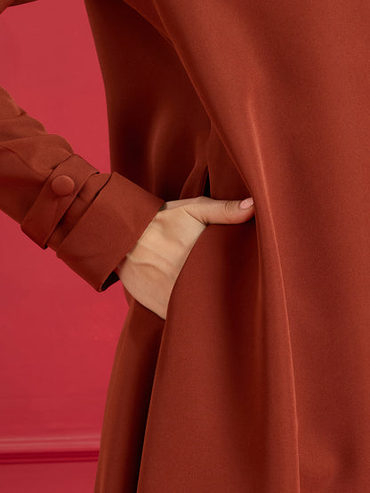Ameera Angarkha Blazer - rust